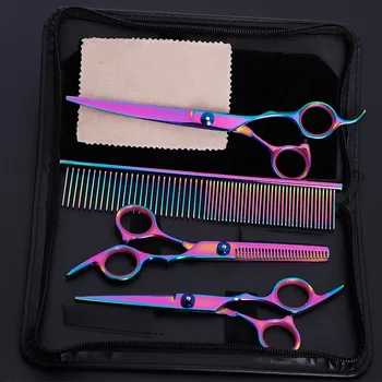 Pet Dog Hair Cut Colorful Scissors Clippers Flat Tooth Cut Pets Beauty Tools Set Kit Dogs Grooming Hair Cutting Scissor Set
Pet Dog Hair Cut Colorful Scissors Clippers Flat Tooth Cut Pets Beauty Tools Set Kit Dogs Grooming Hair Cutting Scissor Set
