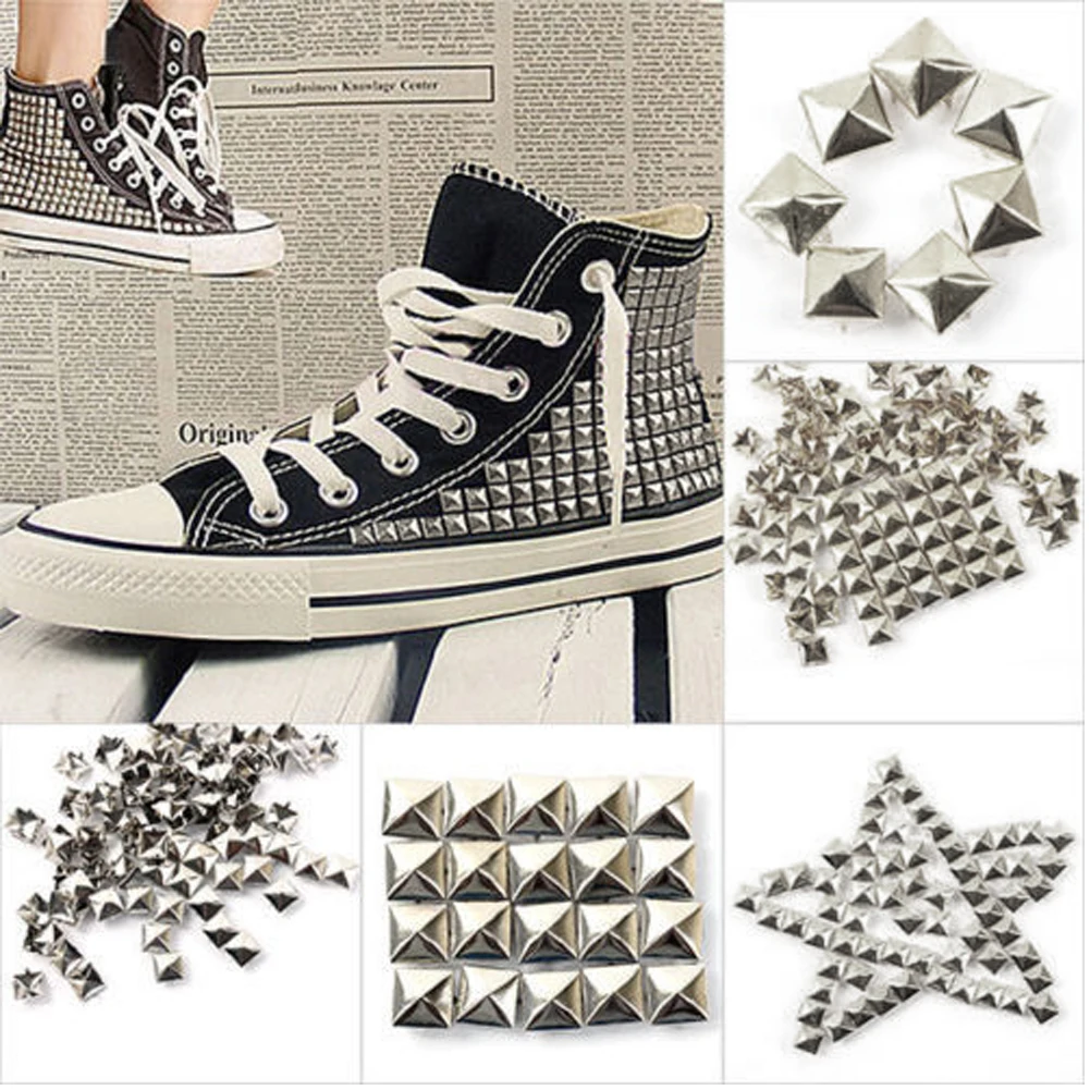 sneakers with spikes and studs