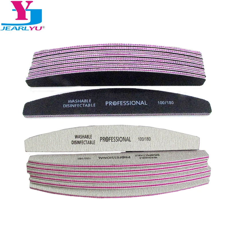 50 Pieces Nail Art Sanding File 100/180 Grit Professional Gel Polish Nail Files Washable Double-Side Emery Board Gary or Black
50 Pieces Nail Art Sanding File 100/180 Grit Professional Gel Polish Nail Files Washable Double-Side Emery Board Gary or Black