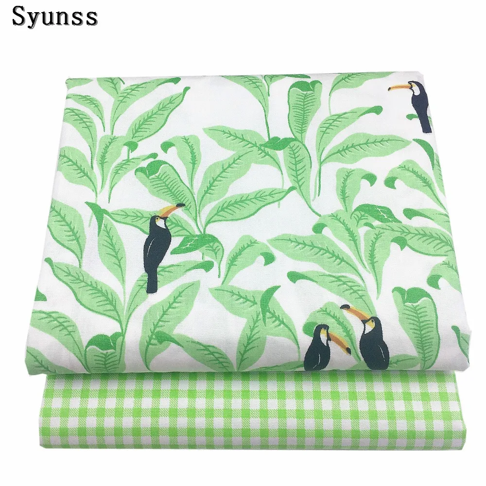 Syunss Green Floral Grid Printed Twill Cotton Fabric DIY Handmade Sewing Patchwork Baby Cloth Bedding Textile Quilt Tilda Tissus
Syunss Green Floral Grid Printed Twill Cotton Fabric DIY Handmade Sewing Patchwork Baby Cloth Bedding Textile Quilt Tilda Tissus