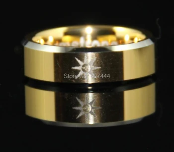 YGK JEWELRY 7MM New Top Golden With Silver Color Edges Dark Souls Sun Design Men's Tungsten Wedding Rings
YGK JEWELRY 7MM New Top Golden With Silver Color Edges Dark Souls Sun Design Men's Tungsten Wedding Rings