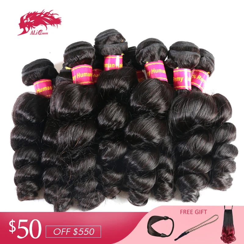 Ali Queen Hair Brazilian Loose Wave Human Hair Bundle 10Pcs Lot Natural Color 12-30inches Hair Weaving Extensions Remy Hair
Ali Queen Hair Brazilian Loose Wave Human Hair Bundle 10Pcs Lot Natural Color 12-30inches Hair Weaving Extensions Remy Hair