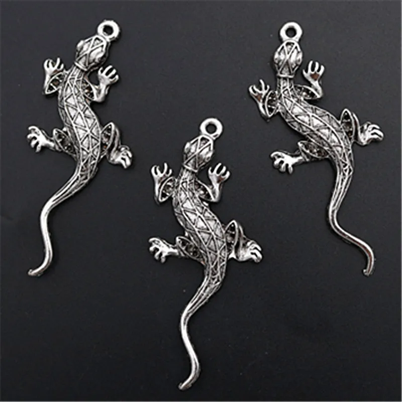 WKOUD 3pcs Silver Color 3D Varanus komodoensis Charm Fashion Necklace Bracelet DIY Metal Jewelry Alloy Pendants A1395
WKOUD 3pcs Silver Color 3D Varanus komodoensis Charm Fashion Necklace Bracelet DIY Metal Jewelry Alloy Pendants A1395