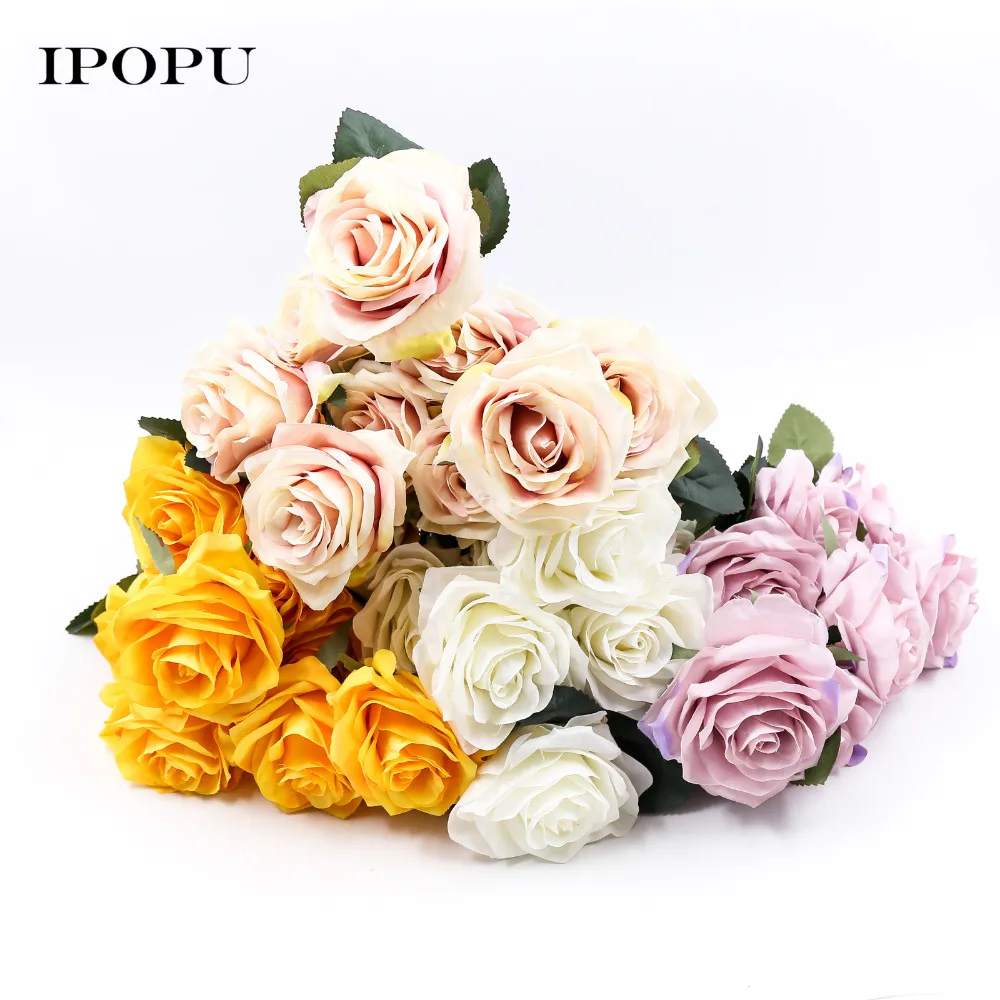 10 Pcs/set Silk French Real Touch Artificial Rose Flowers Wedding Bouquet Decorative Fake Flower For Wedding Home Decor Flores
10 Pcs/set Silk French Real Touch Artificial Rose Flowers Wedding Bouquet Decorative Fake Flower For Wedding Home Decor Flores