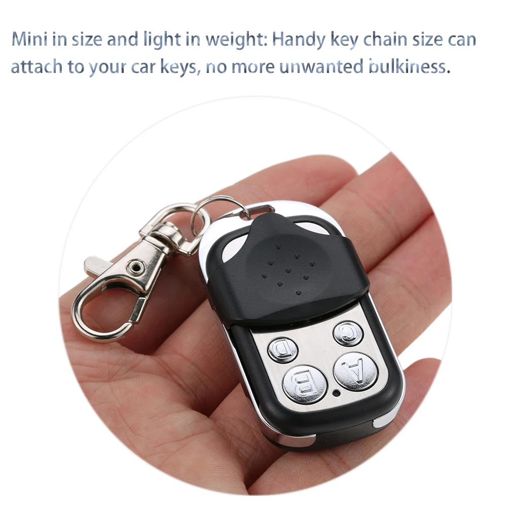 Mini Copy Code 4 Channel Universal Remote Control Cloning Duplicator Key Transmitter 433 MHz Learning Garage Door Gate Opener
Mini Copy Code 4 Channel Universal Remote Control Cloning Duplicator Key Transmitter 433 MHz Learning Garage Door Gate Opener