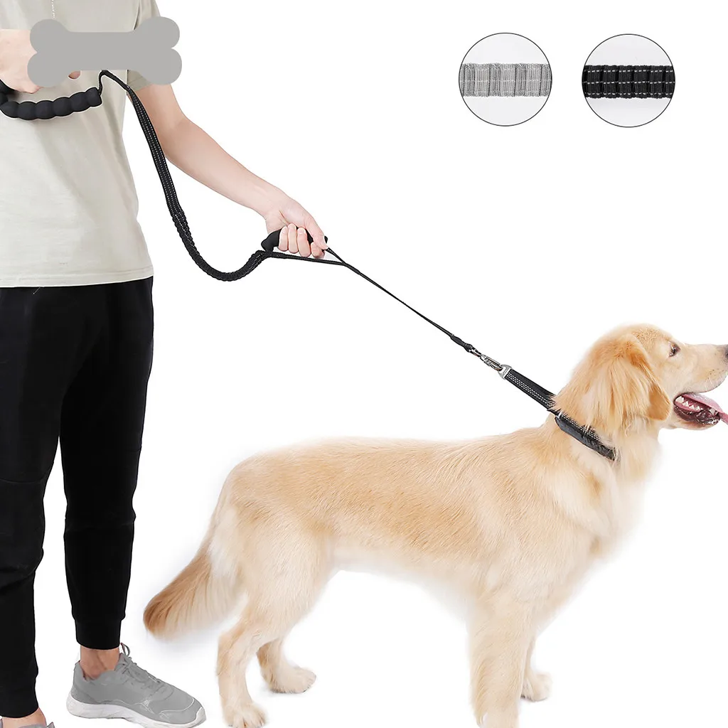 Anti Pull Training Dog Leash Shock Absorbing Flexible Pet Leash with 2 control handles For Medium Large Dogs Golden retriever
Anti Pull Training Dog Leash Shock Absorbing Flexible Pet Leash with 2 control handles For Medium Large Dogs Golden retriever