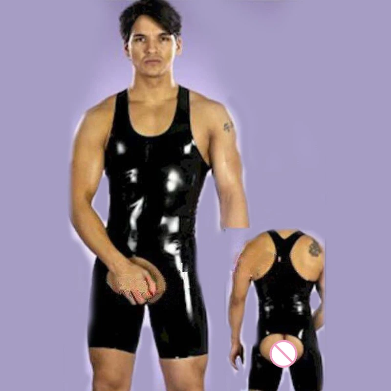 Men's Sexy Latex Bodysuit Rubber Straitjacket Costume PVC Catsuit Sexy Jumpsuit Gay Male Fetish Faux Leather Bondage Lingerie
Men's Sexy Latex Bodysuit Rubber Straitjacket Costume PVC Catsuit Sexy Jumpsuit Gay Male Fetish Faux Leather Bondage Lingerie