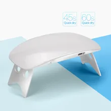 Coscelia 6 w 미니 uv 콜로이드 경화 램프 휴대용 네일 젤 폴란드어 건조기 뇌관 선물 홈 사용 램프 네일 용품에 대 한 usb 케이블(China)