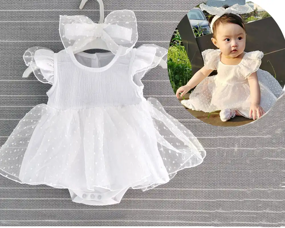 9 months baby birthday party baptism princess dress shower gift