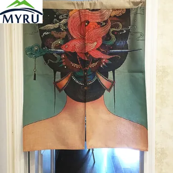 MYRU Japanese Ukiyo-e maid creative Feng Shui door curtain bedroom half curtain bedroom restaurant door curtain free shipping 
MYRU Japanese Ukiyo-e maid creative Feng Shui door curtain bedroom half curtain bedroom restaurant door curtain free shipping