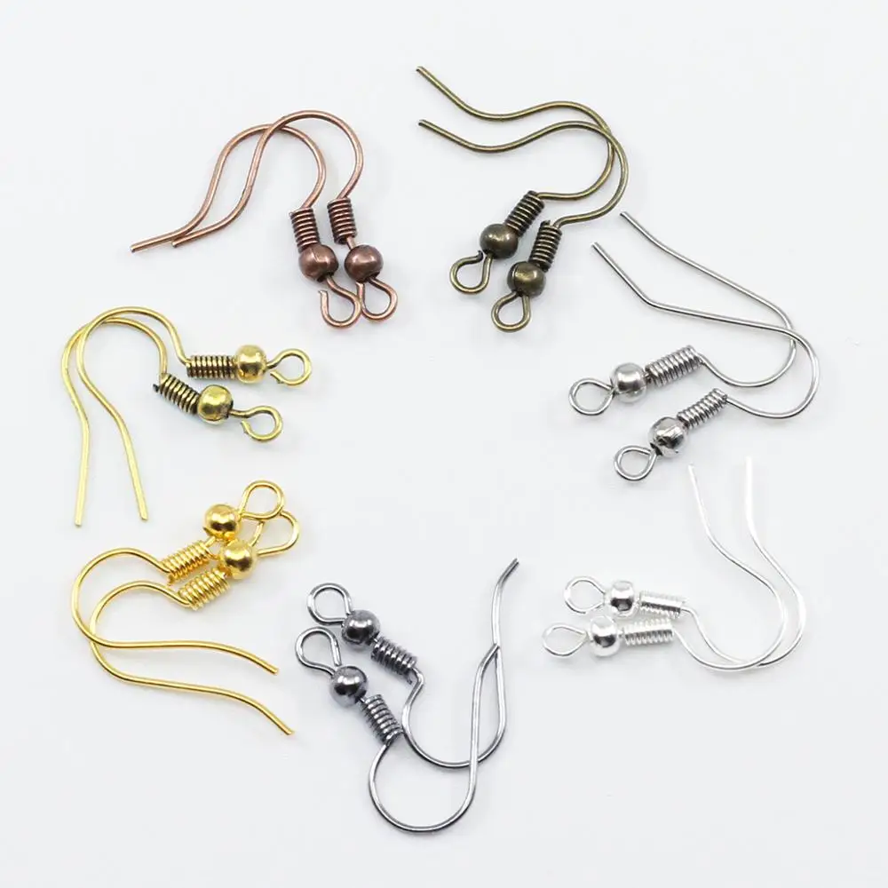 200pcs/lot Gold Cheap Iron Ear Hook Clasp Ear Beads Charms Earrings Hooks Wires Clasps For DIY Jewelry Makings Findings Supplies
200pcs/lot Gold Cheap Iron Ear Hook Clasp Ear Beads Charms Earrings Hooks Wires Clasps For DIY Jewelry Makings Findings Supplies