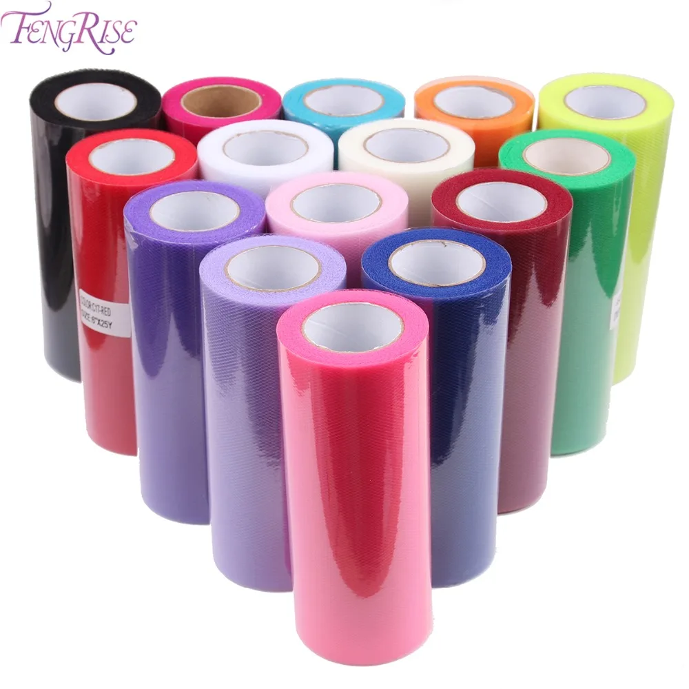 FENGRISE Tulle Roll 6 inch 25 Yards 22 Meters Wedding Birthday Party Decoration DIY Tulle Fabric Events Supplies
FENGRISE Tulle Roll 6 inch 25 Yards 22 Meters Wedding Birthday Party Decoration DIY Tulle Fabric Events Supplies