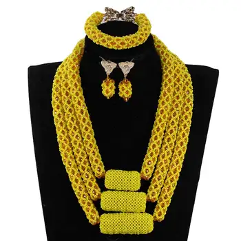 2019 Latest Handmade Wedding African Beads Jewelry Set High quality Crystal Beaded Necklace Set Free Shipping ANJ615
2019 Latest Handmade Wedding African Beads Jewelry Set High quality Crystal Beaded Necklace Set Free Shipping ANJ615