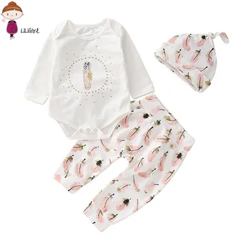 Newborn Clothes Baby Girl Kids Clothes Set Baby Bodysuits Long Sleeve+long Pants+hat Cotton Baby Set Infant Clothing Autumn
Newborn Clothes Baby Girl Kids Clothes Set Baby Bodysuits Long Sleeve+long Pants+hat Cotton Baby Set Infant Clothing Autumn