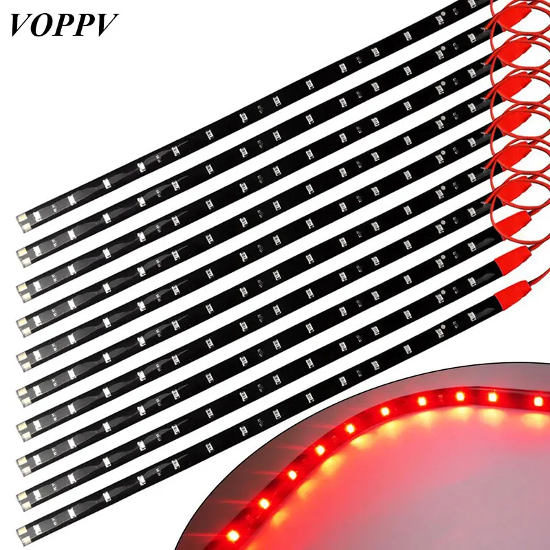 VOPPV High Power 30cm Car LED Strip light 3528 SMD Waterproof DC 12V Indoor/Outdoor Fog Light Bar lamp Tape Strings
VOPPV High Power 30cm Car LED Strip light 3528 SMD Waterproof DC 12V Indoor/Outdoor Fog Light Bar lamp Tape Strings