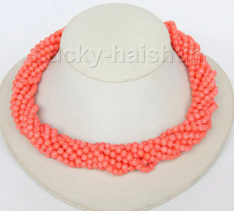 Women Gift word Love women Fashion Jewelry longer 20" 10row round pink coral beads necklace Imitation pink coral clasp
Women Gift word Love women Fashion Jewelry longer 20" 10row round pink coral beads necklace Imitation pink coral clasp