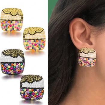 missvikki Dubai Indian Nigerian African Luxury Fashion Square Stud Earring Bridal Women Girl Charm Jewelry Stage Show Party 
missvikki Dubai Indian Nigerian African Luxury Fashion Square Stud Earring Bridal Women Girl Charm Jewelry Stage Show Party
