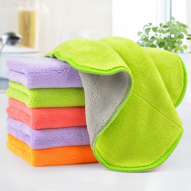 28*28cm Cleaning Cloth Microfiber Multifunction Dish Cloth Super Absorbent Soft Not Contaminated Oil Kitchen Cleaning Wiping
28*28cm Cleaning Cloth Microfiber Multifunction Dish Cloth Super Absorbent Soft Not Contaminated Oil Kitchen Cleaning Wiping