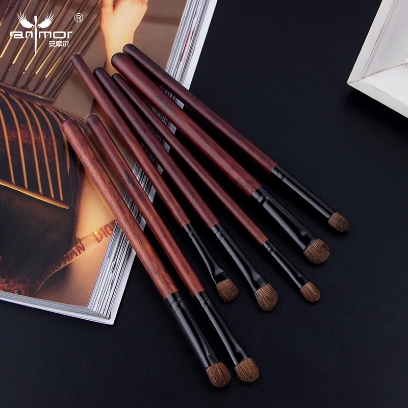 Anmor 7 PCS Eye Makeup Brushes Set Cruelty Free Natural Pony Hair Make Up Brushes Include Shader Blending Crease Brushes 7M-2
Anmor 7 PCS Eye Makeup Brushes Set Cruelty Free Natural Pony Hair Make Up Brushes Include Shader Blending Crease Brushes 7M-2