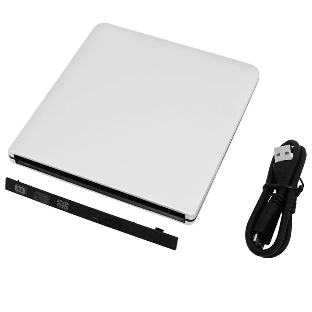 

12.7mm Slot in USB 3.0 SATA Interface Laptop Notebook CD/DVD RW Burner ROM Drive External Case Enclosure Caddy No Optical Driver