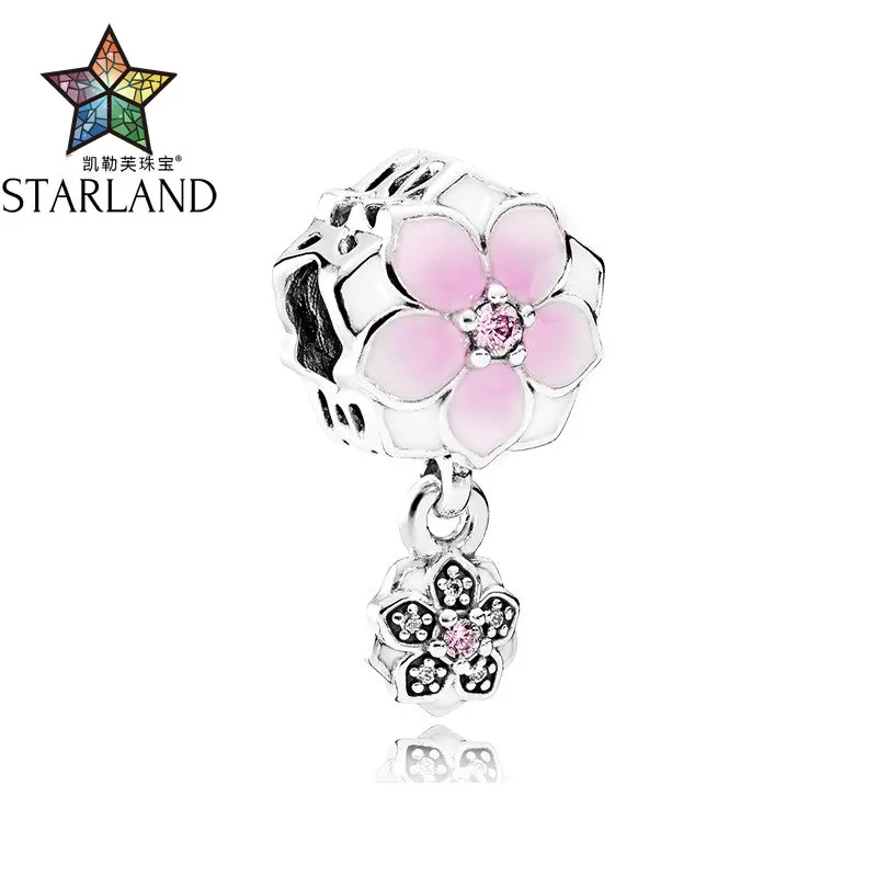 XIINHUI New Arrival 925 Sterling Silver Pink Magnolia Flower Stud CHARM Beads fit Bracelets & Bangles for Women DIY Jewelry
XIINHUI New Arrival 925 Sterling Silver Pink Magnolia Flower Stud CHARM Beads fit Bracelets & Bangles for Women DIY Jewelry