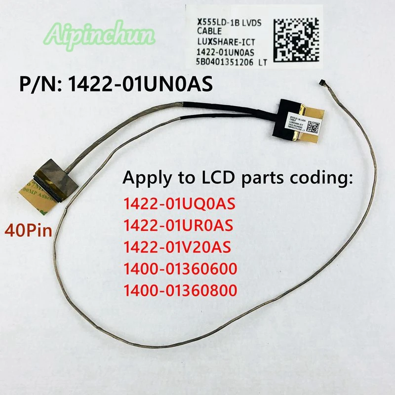 Wholesale New X555LD-1B LVDS CABLE For ASUS X555LD K555L A555L F555L R556L X554L Y583L LCD Cable 1422-01UN0AS
Wholesale New X555LD-1B LVDS CABLE For ASUS X555LD K555L A555L F555L R556L X554L Y583L LCD Cable 1422-01UN0AS