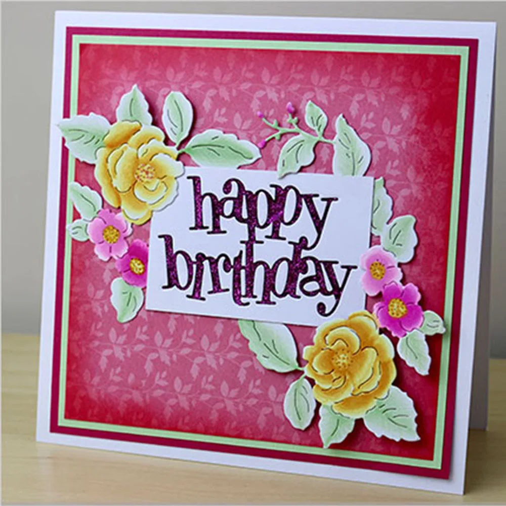 2018 DIY Happy Birthday Cards Metal Cutting Dies Stencil Embossing Scrapbooking Handmade Paper Card Making Photo Album Decor
2018 DIY Happy Birthday Cards Metal Cutting Dies Stencil Embossing Scrapbooking Handmade Paper Card Making Photo Album Decor