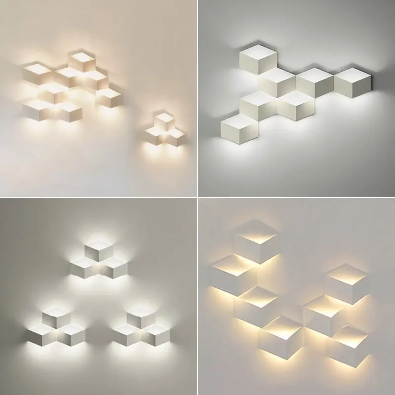 1/3/5 heads Designer DIY Led 3d Combination Of Decorative Wall Geometry Square Wall lights Geometry Square Grid Box Indoor Light
1/3/5 heads Designer DIY Led 3d Combination Of Decorative Wall Geometry Square Wall lights Geometry Square Grid Box Indoor Light