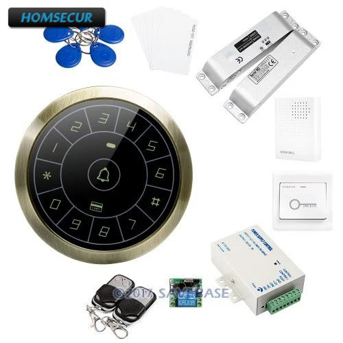 HOMSECUR DIY Anti-Vandal 125Khz RFID Access Control System With Waterproof Design + Data Copy and Backup + Drop Bolt Lock
HOMSECUR DIY Anti-Vandal 125Khz RFID Access Control System With Waterproof Design + Data Copy and Backup + Drop Bolt Lock