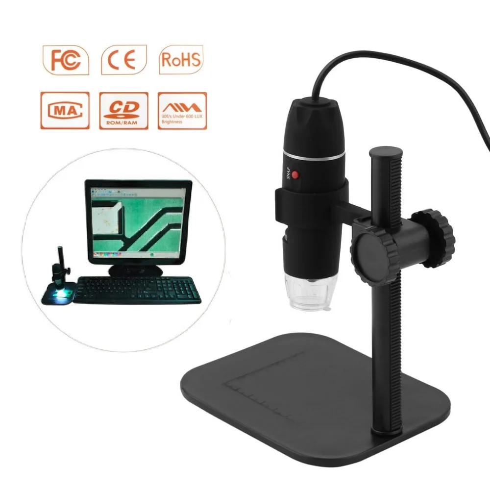 Practical Electronics USB 8 LED Digital Camera Microscope Endoscope Magnifier 50X~500X Magnification Measure Free Shipping
Practical Electronics USB 8 LED Digital Camera Microscope Endoscope Magnifier 50X~500X Magnification Measure Free Shipping