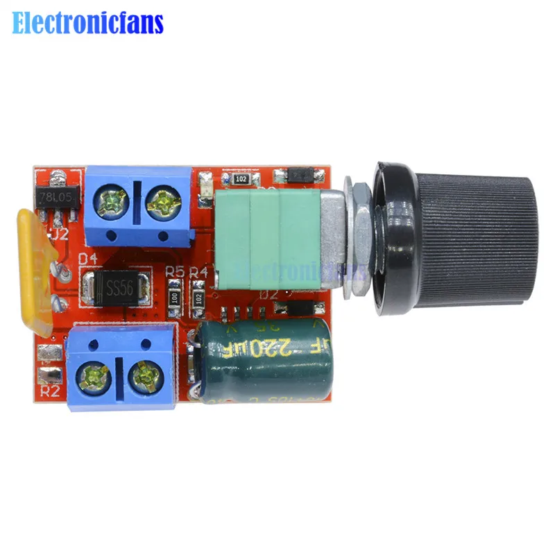 DC 5A PWM Speed Controller 3V-35V Speed Control Switch LED Dimmer RS