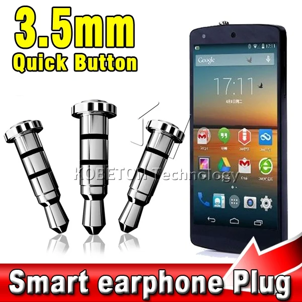New Arrival Klick Quick Button 3.5 MM Earphone Jack Smart Key Shortcuts for Samsung Galaxy S4 S5 I9600 Android Phone
New Arrival Klick Quick Button 3.5 MM Earphone Jack Smart Key Shortcuts for Samsung Galaxy S4 S5 I9600 Android Phone