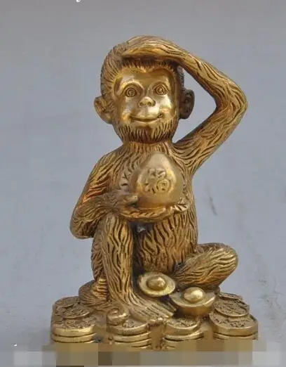 S3705 China fengshui bronze copper zodiac monkey animal wealth lucky Bullions statue discount 30% (C0324)
S3705 China fengshui bronze copper zodiac monkey animal wealth lucky Bullions statue discount 30% (C0324)