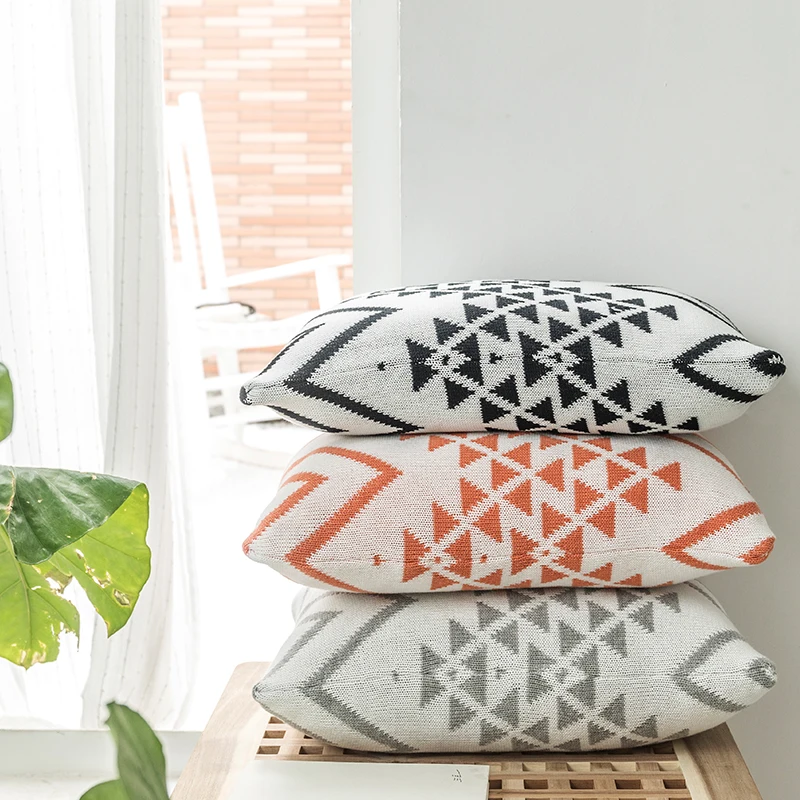Knitted Cushion cover Home Decoration Geometric Printed 30x50cm rectangle Pillow Cover Grey Black Orange Nordic Style
Knitted Cushion cover Home Decoration Geometric Printed 30x50cm rectangle Pillow Cover Grey Black Orange Nordic Style