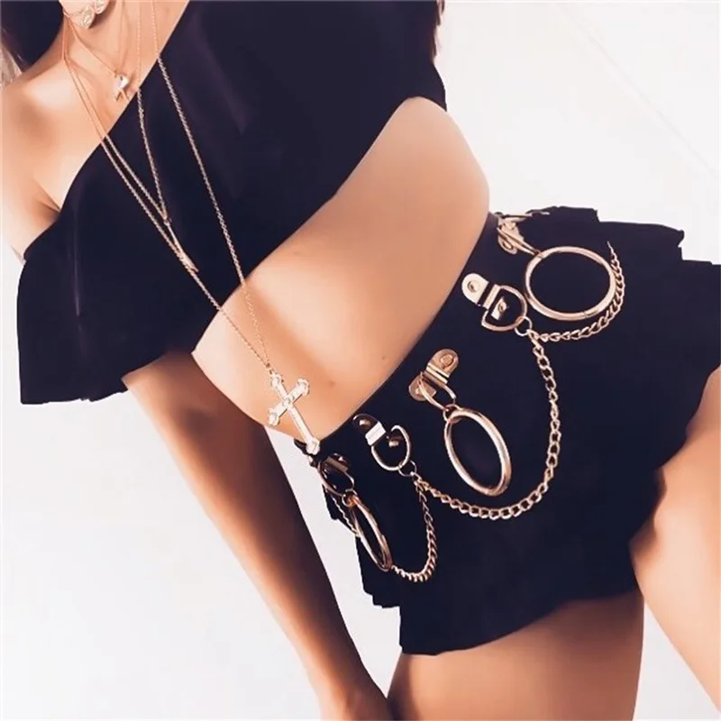 Gothic Punk metal black fa leather chain waist belt women rock roll party street wear gold checkered tassel harness corset
Gothic Punk metal black fa leather chain waist belt women rock roll party street wear gold checkered tassel harness corset