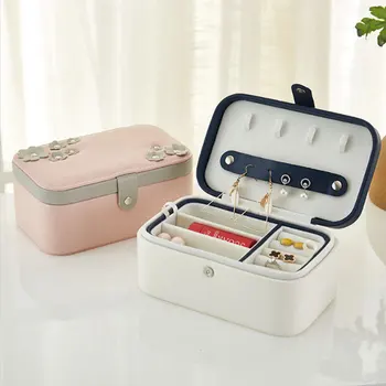 Creative Small Jewelry Box Multi-layer Portable Travel Jewellry Storage Boxes PU Leather Women Earrings Organizer for Cosmetics
Creative Small Jewelry Box Multi-layer Portable Travel Jewellry Storage Boxes PU Leather Women Earrings Organizer for Cosmetics