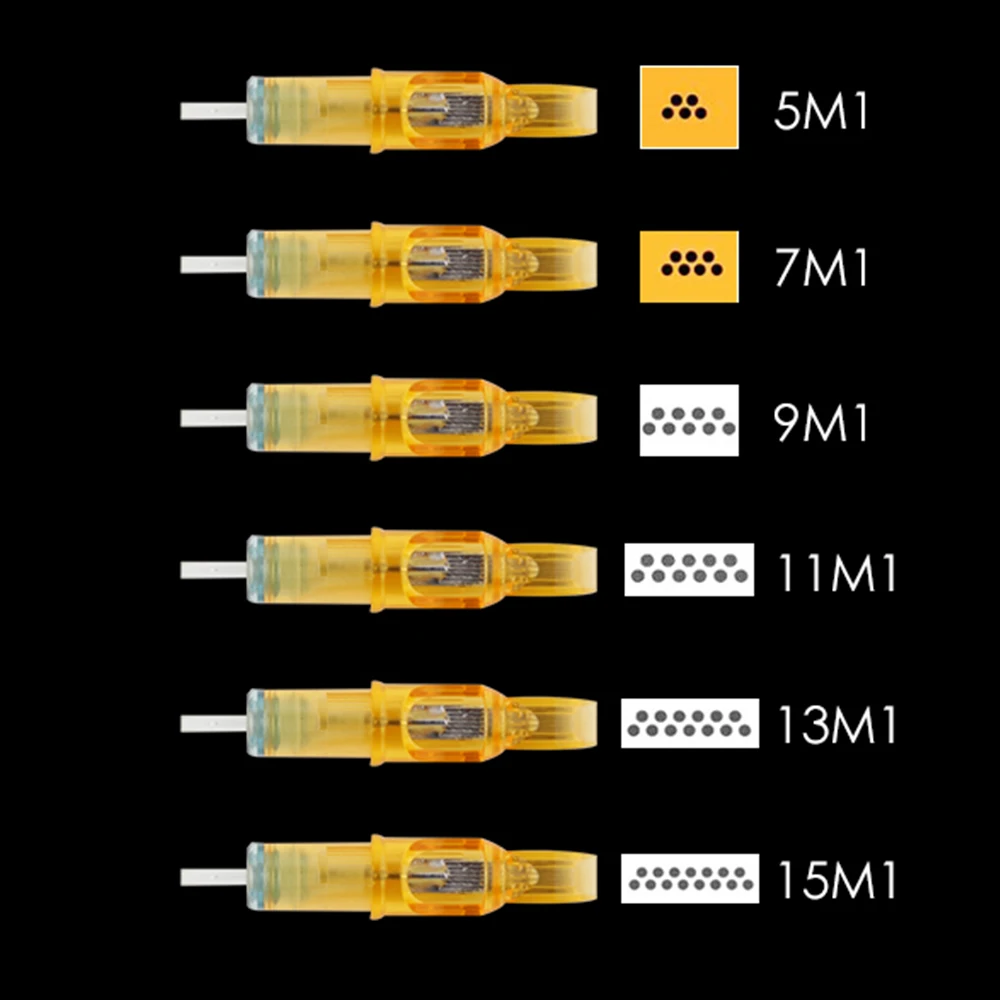 10pcs/Set Pro Disposable Semi Permanent Makeup Tattoo Cartridge Needles Eyebrow Tattoo Pen Machine Supply 5M1/7M1/9M1/11M1/13M1/
10pcs/Set Pro Disposable Semi Permanent Makeup Tattoo Cartridge Needles Eyebrow Tattoo Pen Machine Supply 5M1/7M1/9M1/11M1/13M1/