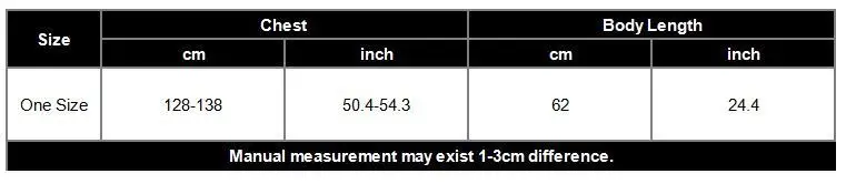 M010 size chart