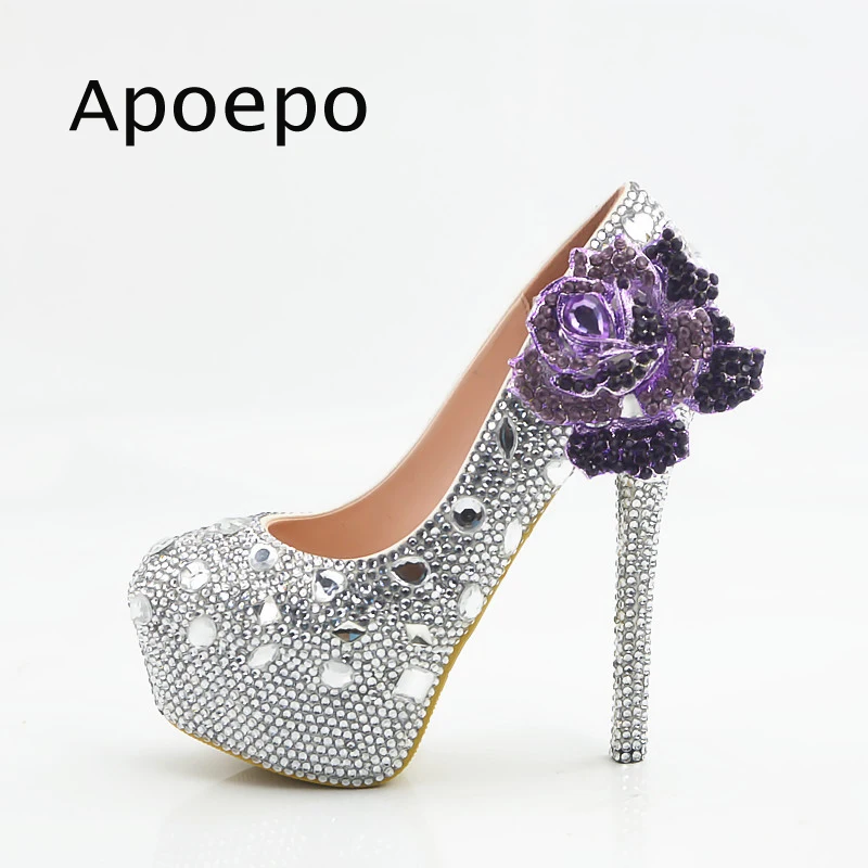 New Big Size High Heel Shoes 2018 Crystal Embellished Wedding Heels Sexy Platform Pumps for Woman night club wearing heels
New Big Size High Heel Shoes 2018 Crystal Embellished Wedding Heels Sexy Platform Pumps for Woman night club wearing heels