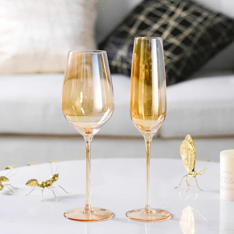 Europe amber creative glass wine glass Household Goblets Electroplated Red Wine Cup Lead-free Champagne glasses Drinkware
Europe amber creative glass wine glass Household Goblets Electroplated Red Wine Cup Lead-free Champagne glasses Drinkware