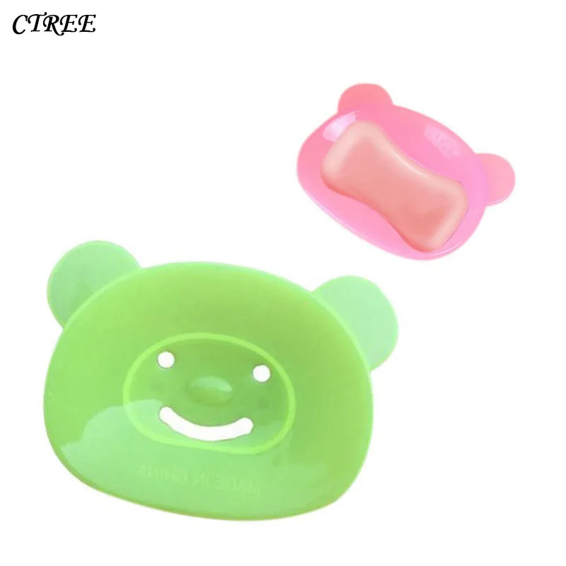 CTREE 2 Pcs Creative Lovely Cartoon Bear Soap Case Drain Soap Box Wash Ultra-Light Shower Travel Kitchen Bathroom Soap Dish C59
CTREE 2 Pcs Creative Lovely Cartoon Bear Soap Case Drain Soap Box Wash Ultra-Light Shower Travel Kitchen Bathroom Soap Dish C59