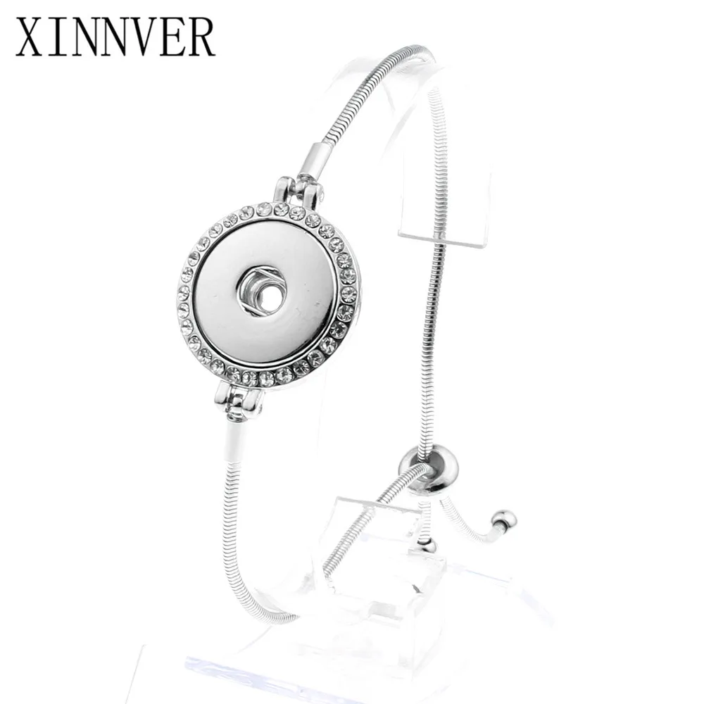 Hot Sale Xinnver Snap Button Jewelry Rhinestone Adjustable Snap Bracelet 18mm Metal Snap Button Charm Bracelets For Women
Hot Sale Xinnver Snap Button Jewelry Rhinestone Adjustable Snap Bracelet 18mm Metal Snap Button Charm Bracelets For Women