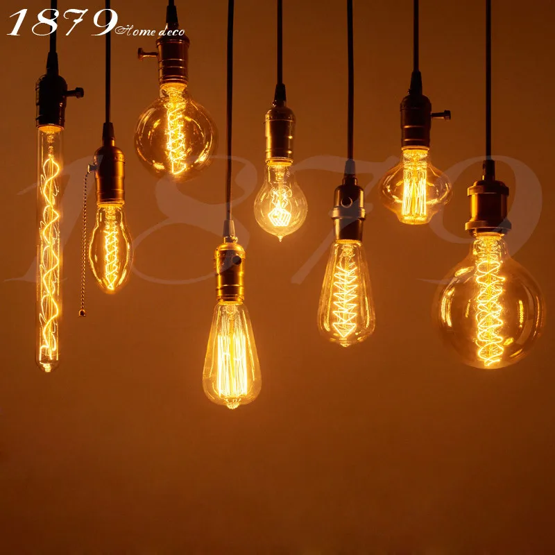 CLAITE Vintage Edison Bulbs E27 40W/60W AC 220V Incandescent Lamp Retro Filament Light Bulb With Many Sizes
CLAITE Vintage Edison Bulbs E27 40W/60W AC 220V Incandescent Lamp Retro Filament Light Bulb With Many Sizes