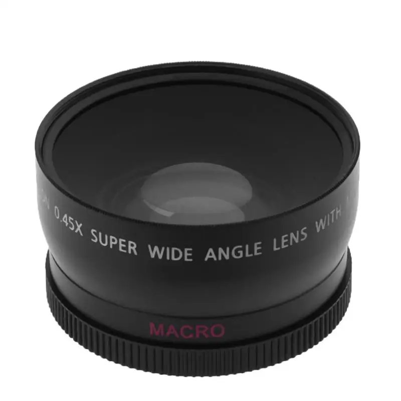 Alloyseed Universal 58mm 0.45X High Definition Super Wide Angle with Macro Lens with Storage Protective Bag for Canon Nikon Sony
Alloyseed Universal 58mm 0.45X High Definition Super Wide Angle with Macro Lens with Storage Protective Bag for Canon Nikon Sony