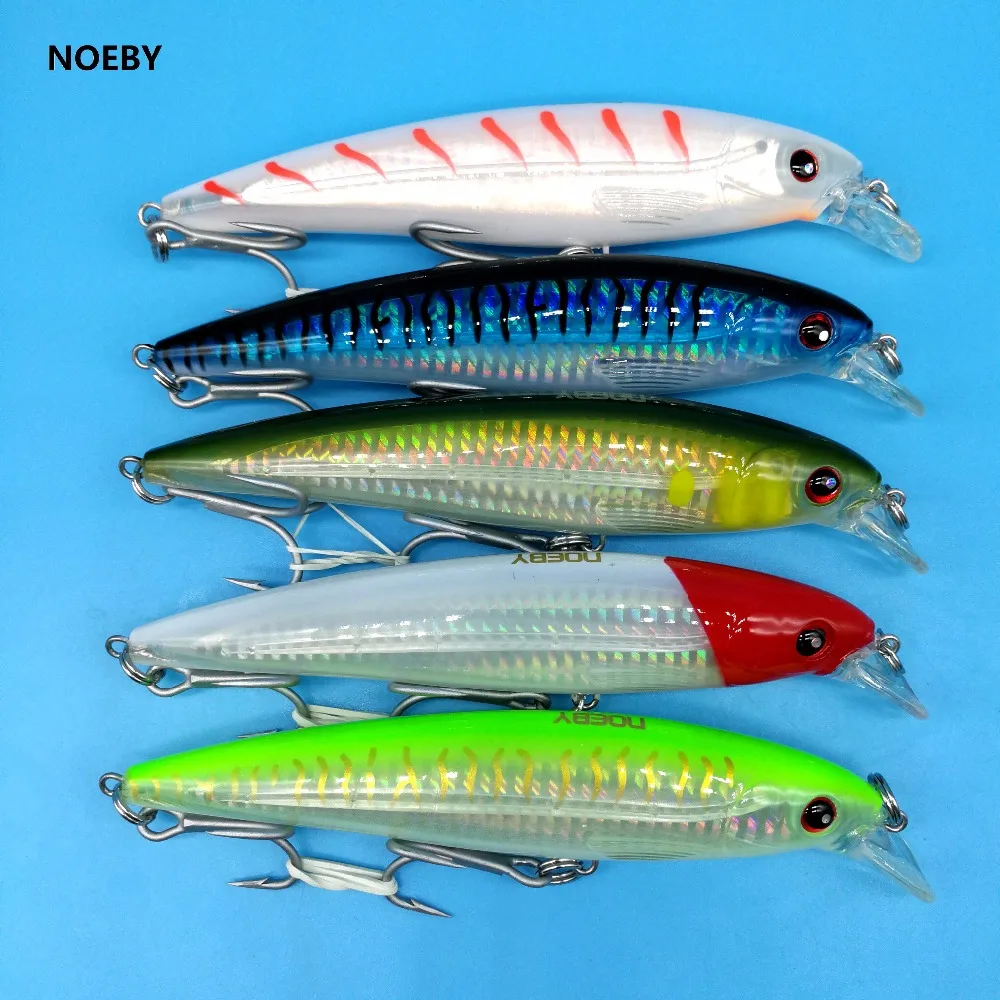 NOEBY 9047 39g 1PCS/lot Floating minnow hard lure 39g/14cm depth 0-2.5m 5colors Artificial Bait big Trolling Fishing Lure
NOEBY 9047 39g 1PCS/lot Floating minnow hard lure 39g/14cm depth 0-2.5m 5colors Artificial Bait big Trolling Fishing Lure