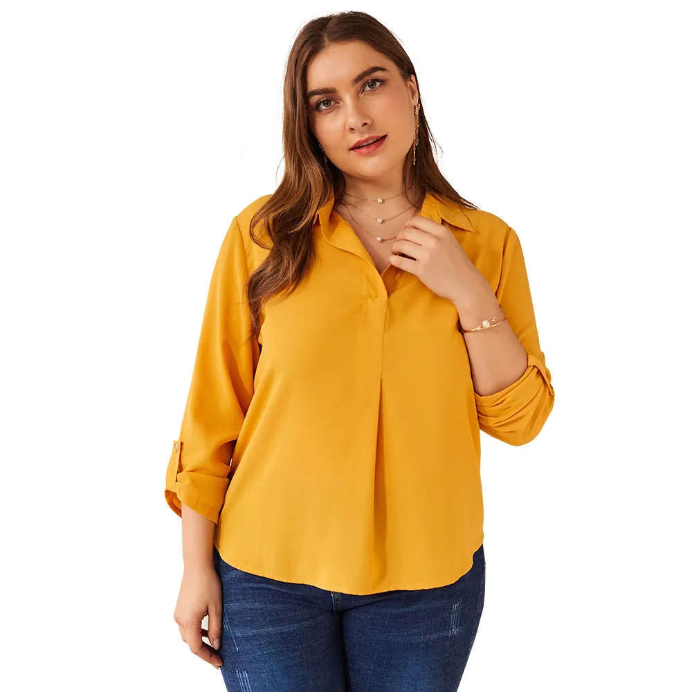 Women Blouses 2019 Long Sleeve Turn Down Collar Office Shirt Chiffon Blouse Shirt Casual Tops Plus Size Blusas XXL XXXL XXXXL
Women Blouses 2019 Long Sleeve Turn Down Collar Office Shirt Chiffon Blouse Shirt Casual Tops Plus Size Blusas XXL XXXL XXXXL
