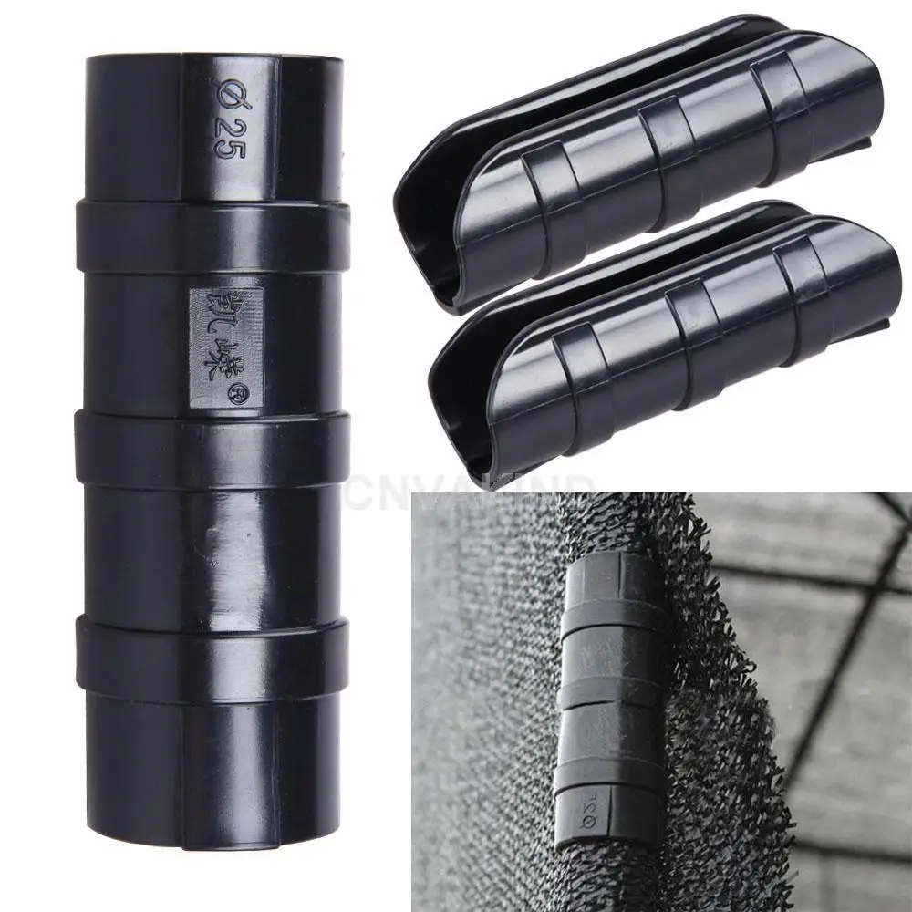10 Pcs 25mm Greenhouse Frame Pipe Tube and Film Clip Clamp Connector Kit Shade Accessories Smooth Pipe Clamp Connector
10 Pcs 25mm Greenhouse Frame Pipe Tube and Film Clip Clamp Connector Kit Shade Accessories Smooth Pipe Clamp Connector