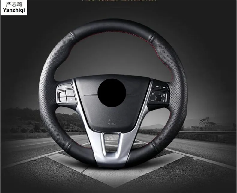 Free shipping 1pcs Sew-on genuine leather car steering wheel cover Car accessories car styling For VOLVO S60 XC60 V40 V60 S60
Free shipping 1pcs Sew-on genuine leather car steering wheel cover Car accessories car styling For VOLVO S60 XC60 V40 V60 S60