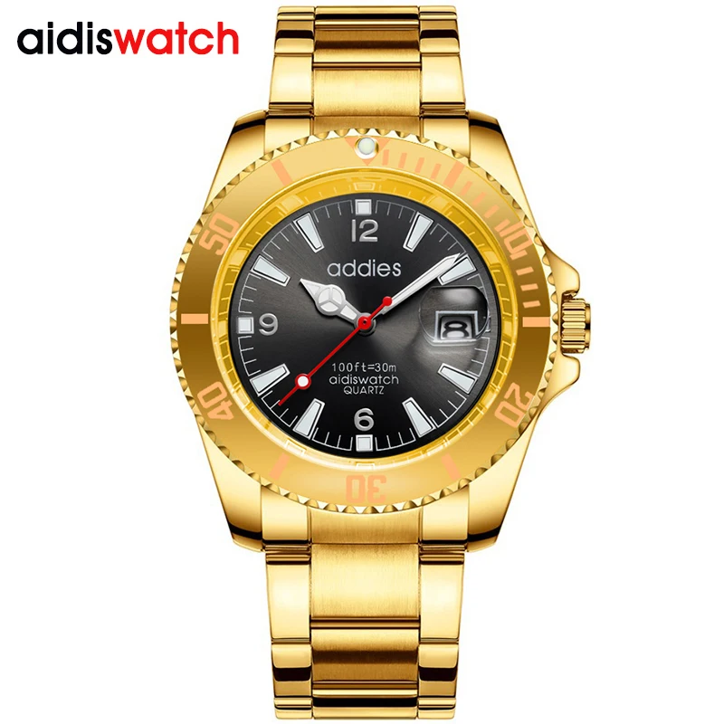 AIDIS Luxury Luminous Watches Men Waterproof Stainless Steel Analogue Wrist Watch Chronograph Date Quartz Watch Montre Homme
AIDIS Luxury Luminous Watches Men Waterproof Stainless Steel Analogue Wrist Watch Chronograph Date Quartz Watch Montre Homme