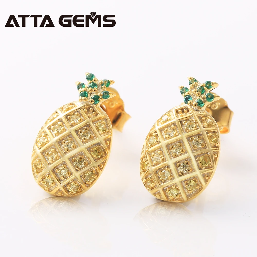 Yellow Pineapple Sterling Silver Earring for Women Lovely Design Fruits Shape For Girls' Gift Party Jewelry S925 Fashion Earring
Yellow Pineapple Sterling Silver Earring for Women Lovely Design Fruits Shape For Girls' Gift Party Jewelry S925 Fashion Earring